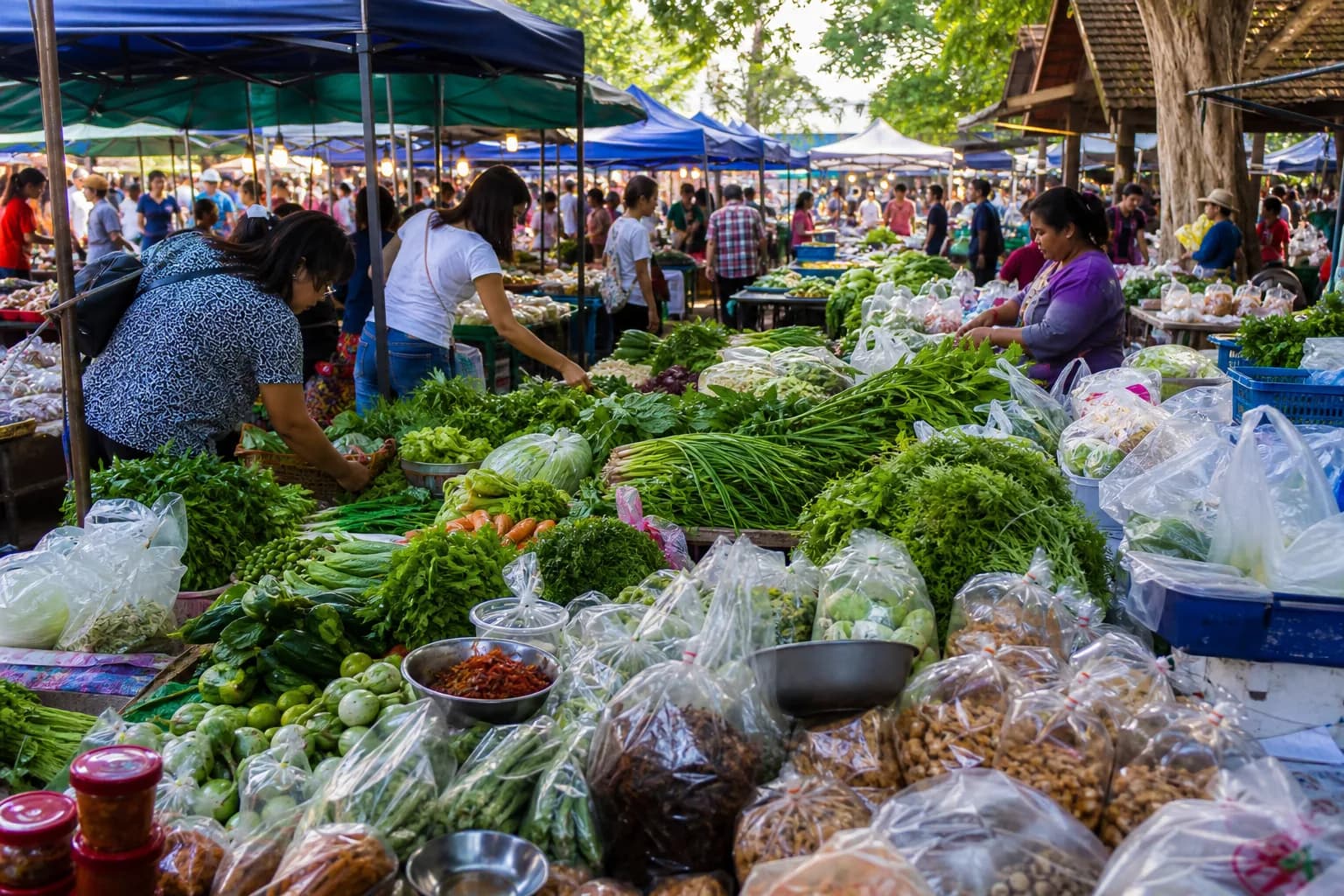 ตลาดและอาหารท้องถิ่นในเชียงใหม่